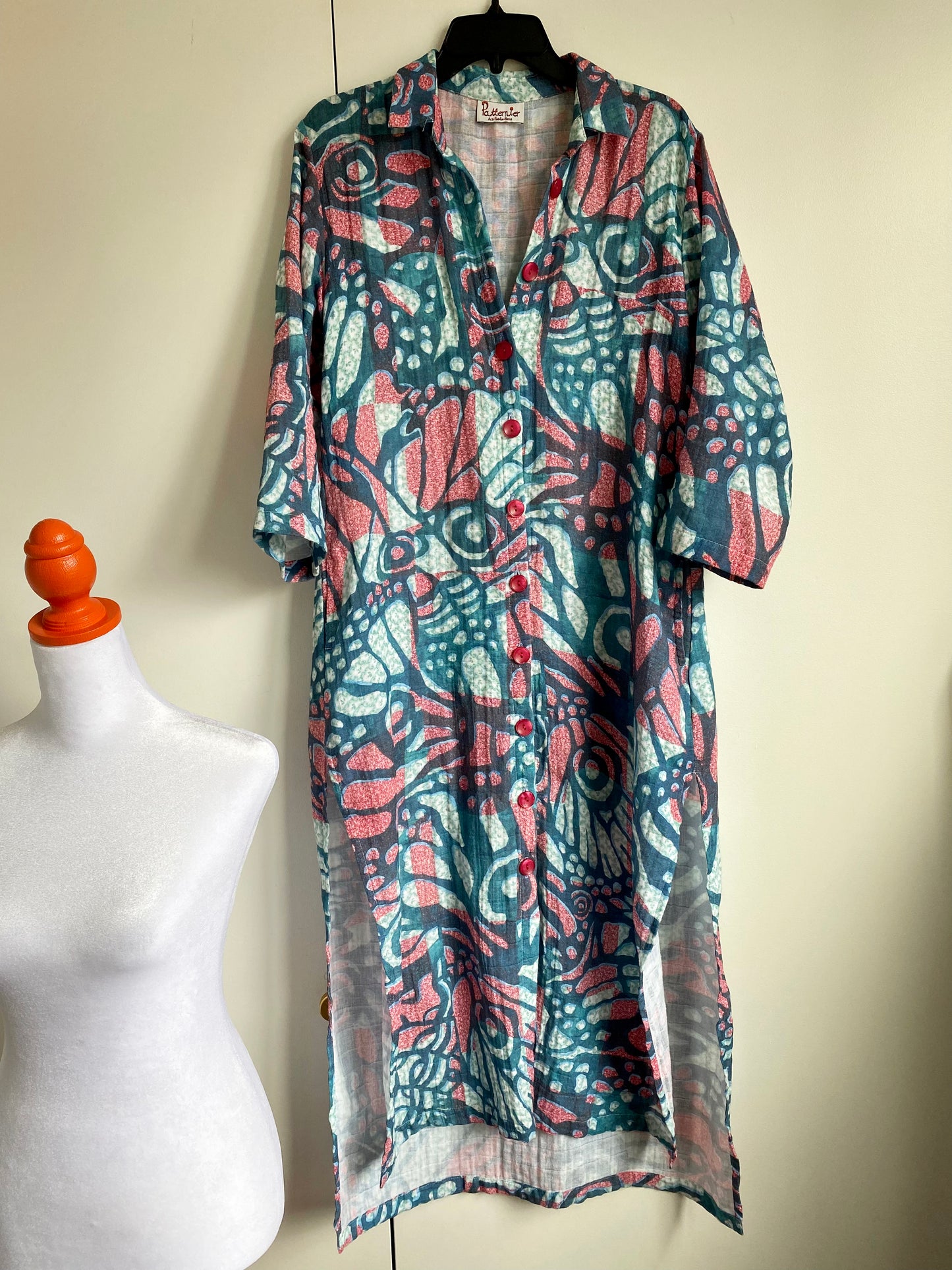Surrealism in Flight Gauze Panel Tunic
