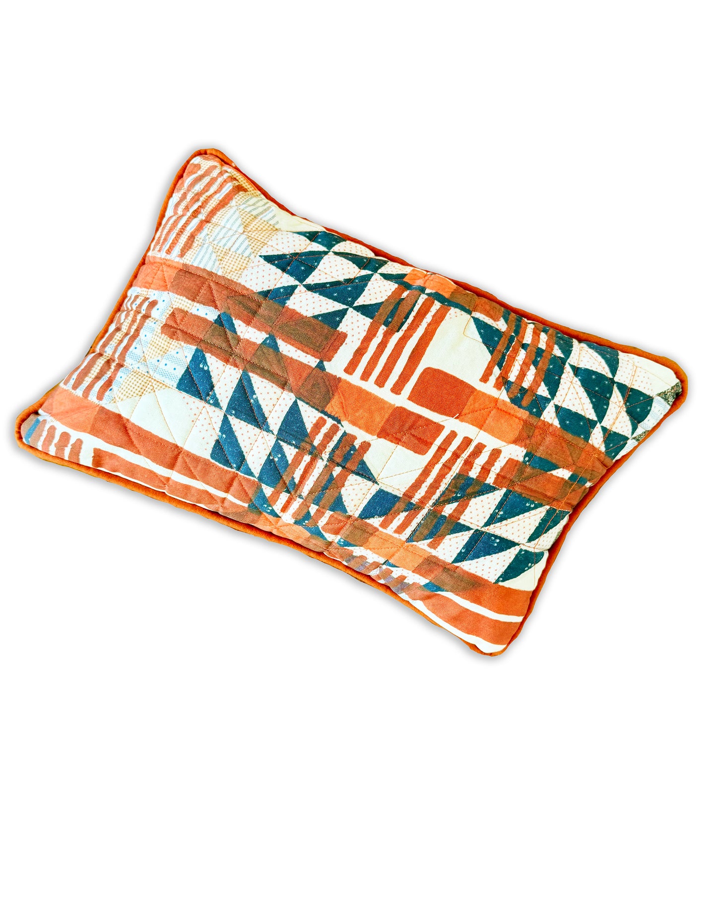 Cashmere Urban Cross-Over Quilted Lumbar Decorative Pillow