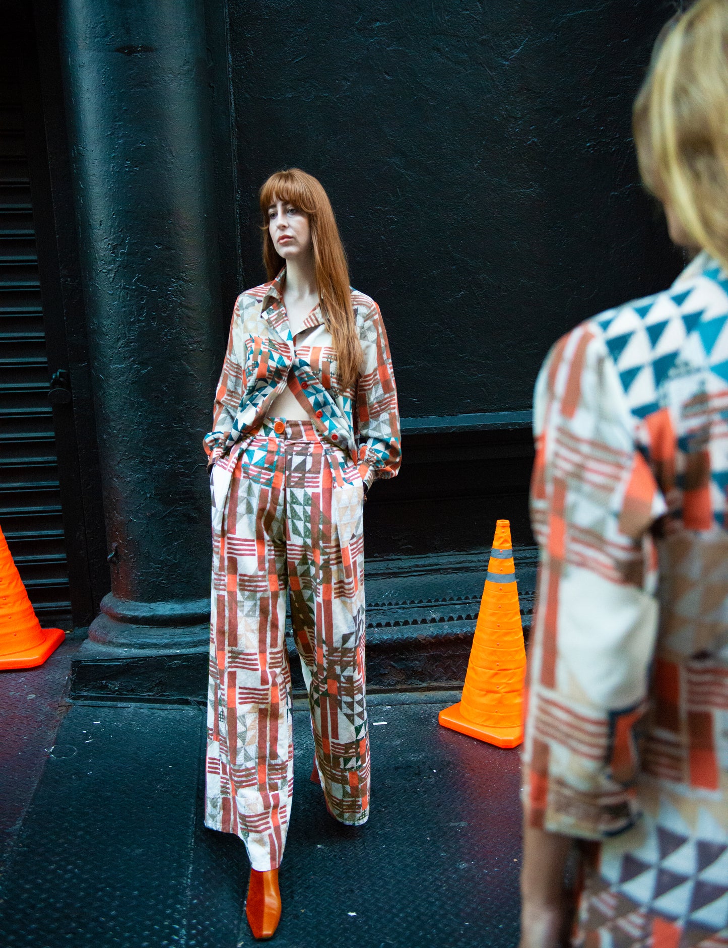Urban Cross-Over 70's Button Down Blouse
