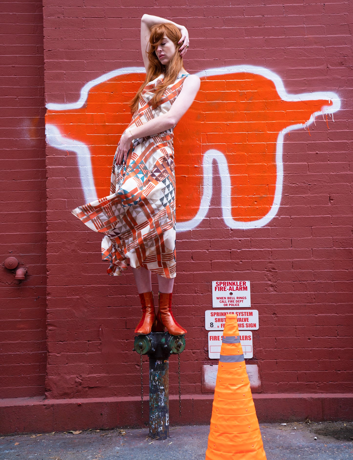 Urban Cross-Over Patchworked Pieced Silk Dress