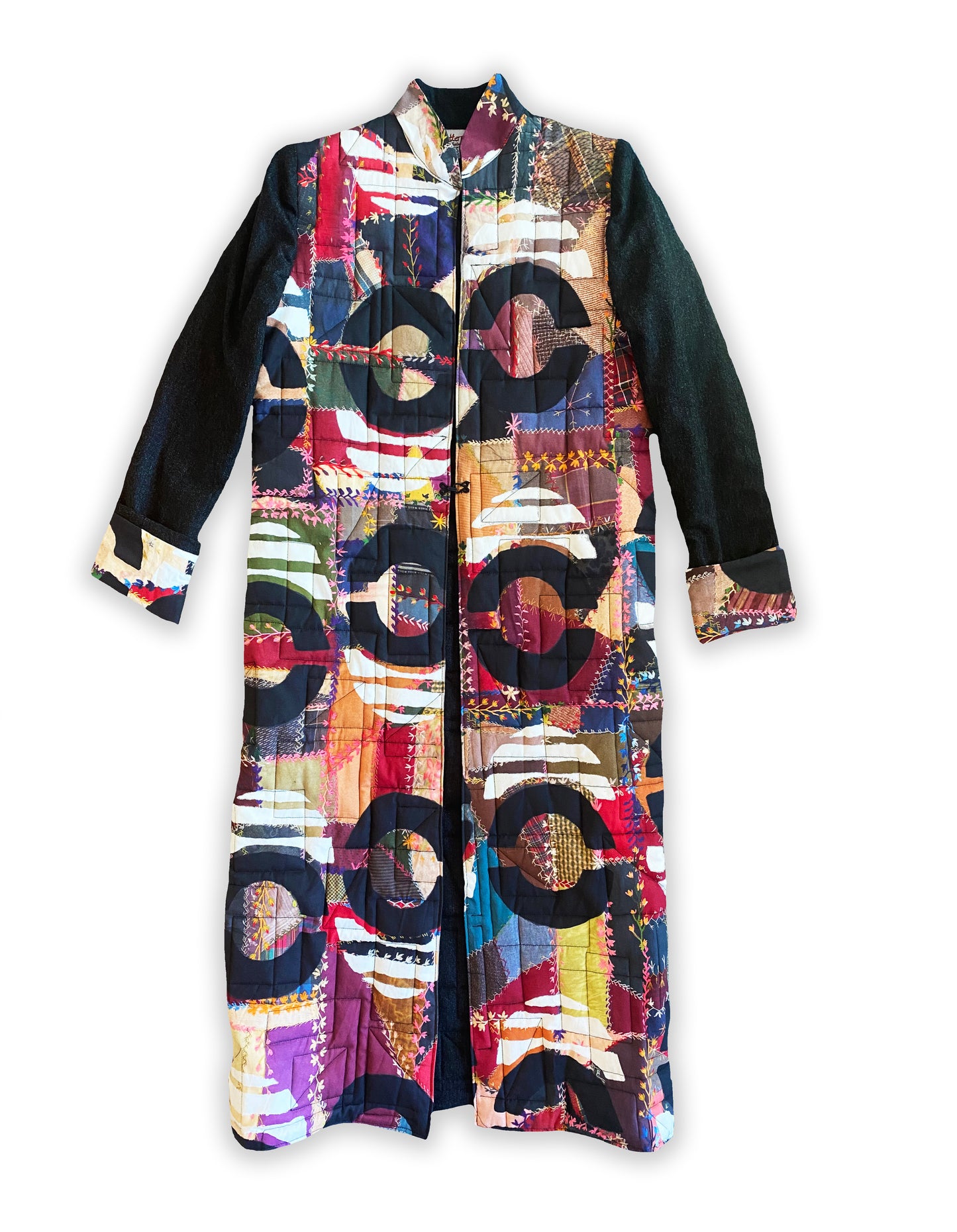 Circumvent the Traditional Reversible- Long Quilted Cashmere Jacket
