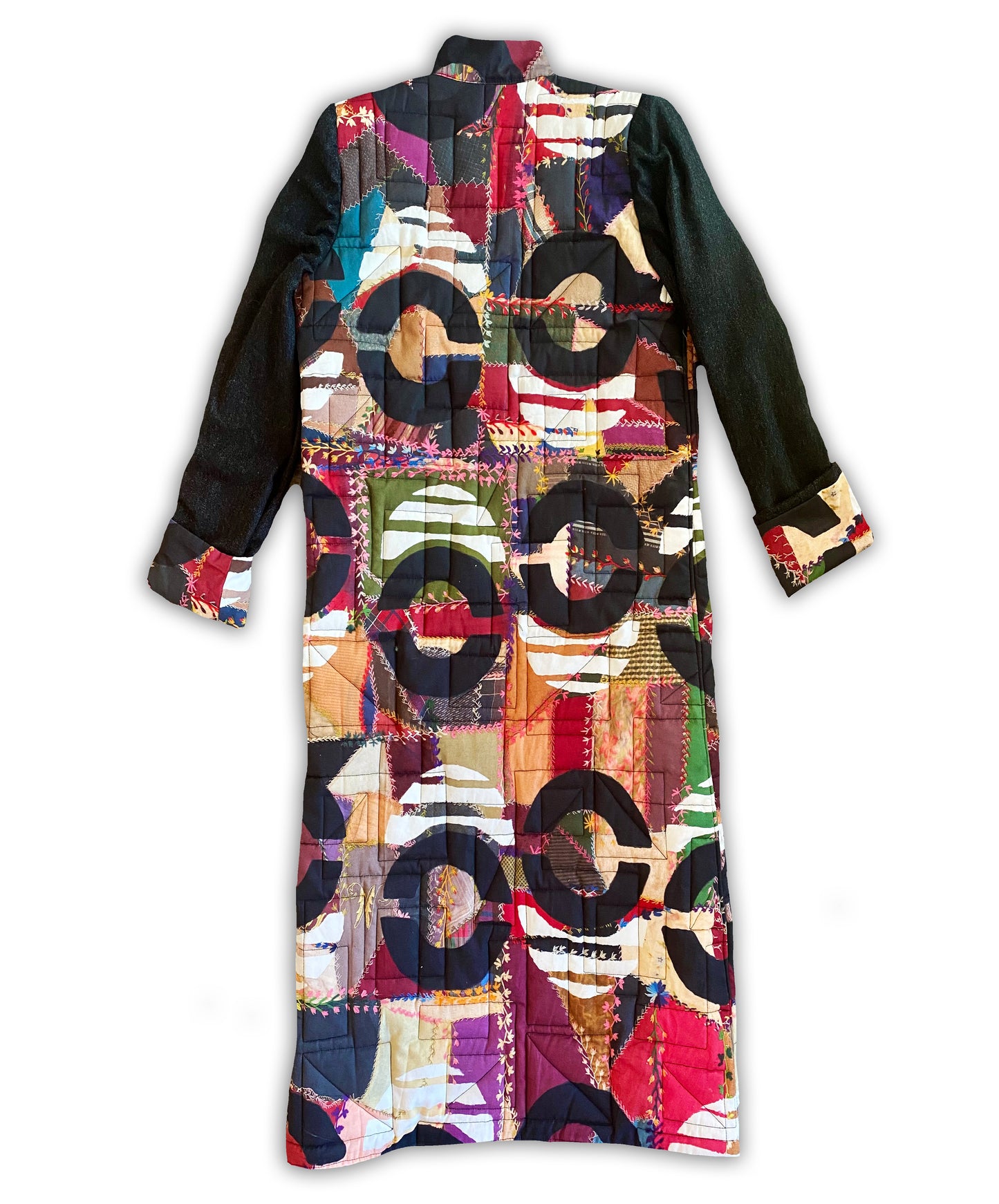 Circumvent the Traditional Reversible- Long Quilted Cashmere Jacket