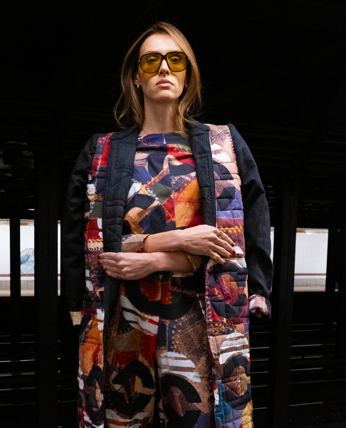 Circumvent the Traditional Reversible- Long Quilted Cashmere Jacket