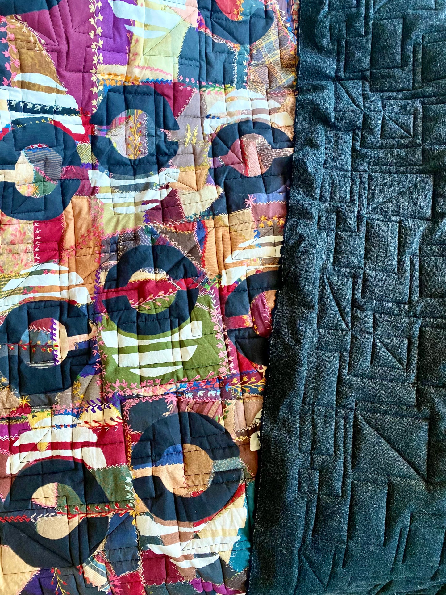 Circumvent the Traditional Reversible- Long Quilted Cashmere Jacket