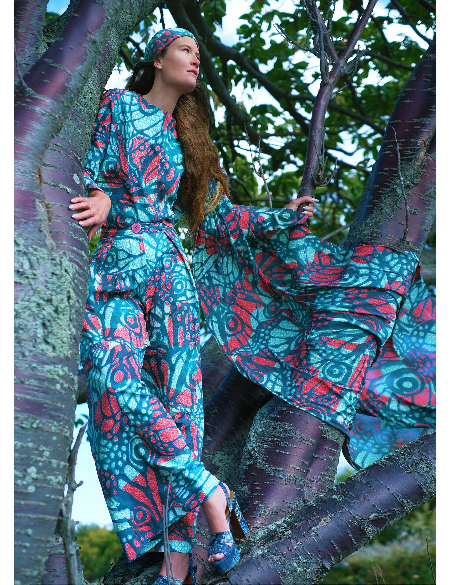 Surrealism in Flight Silk Scarf