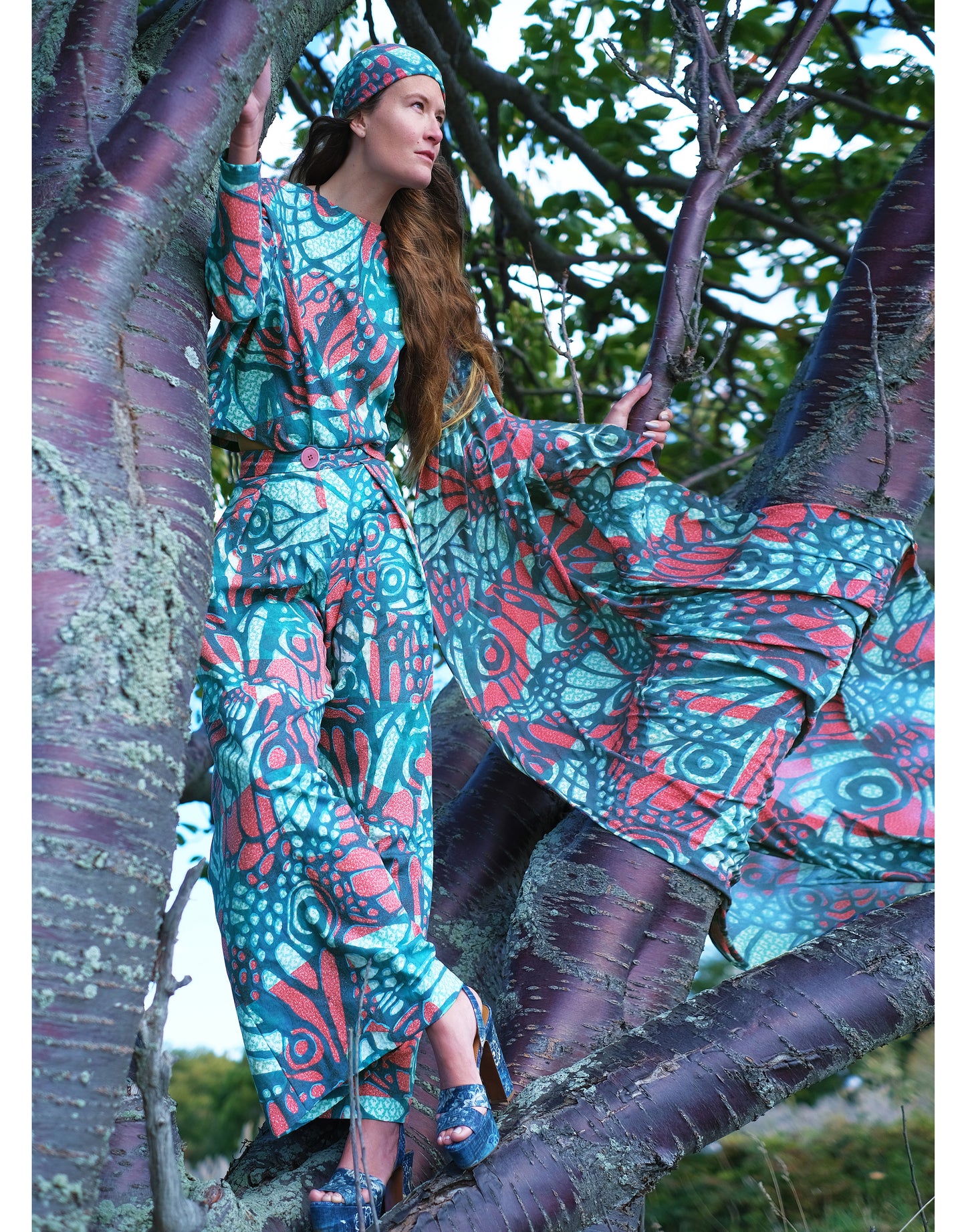 Surrealism in Flight Silk Scarf