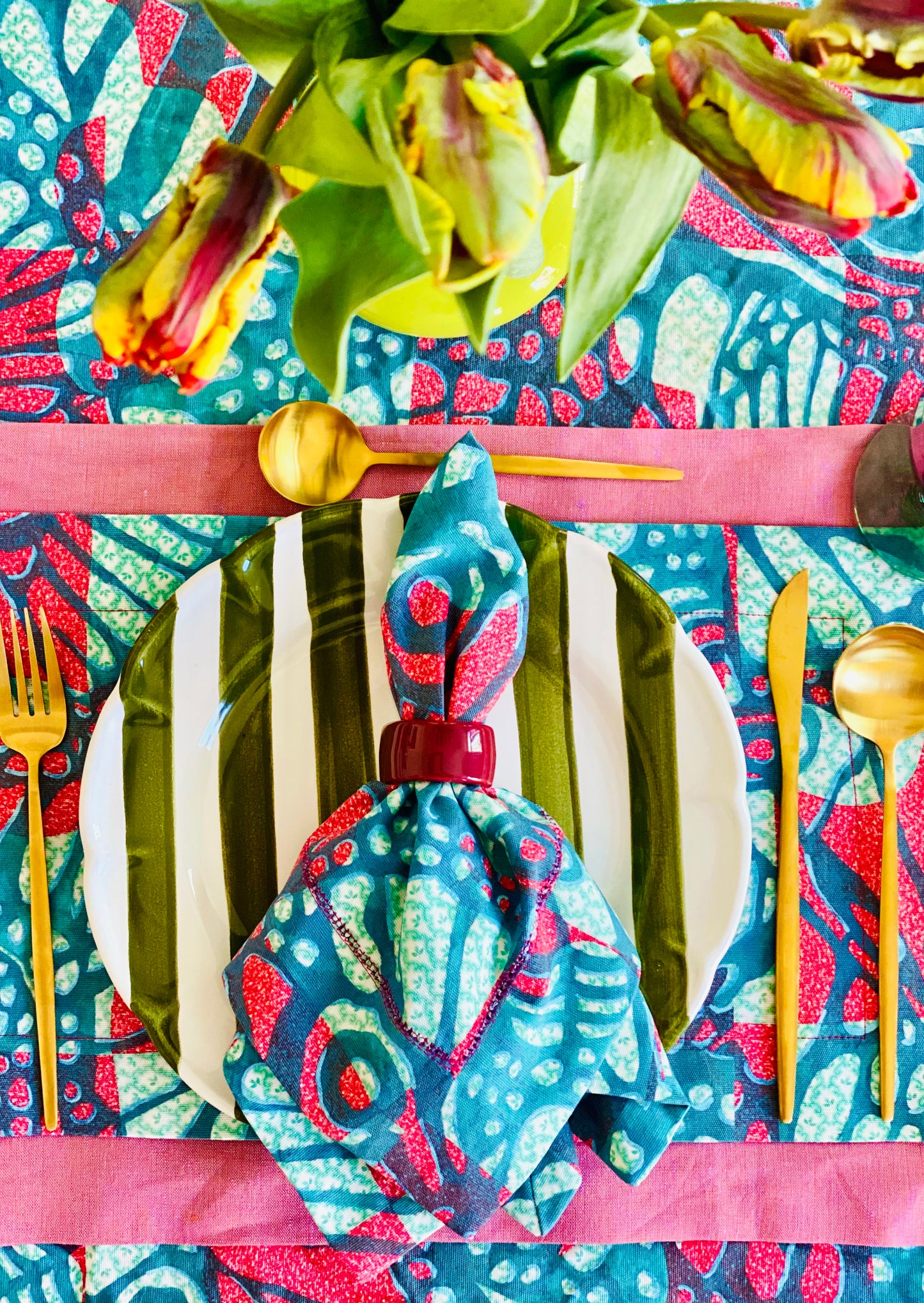 Surrealism in Flight Hem-Stitch Napkin