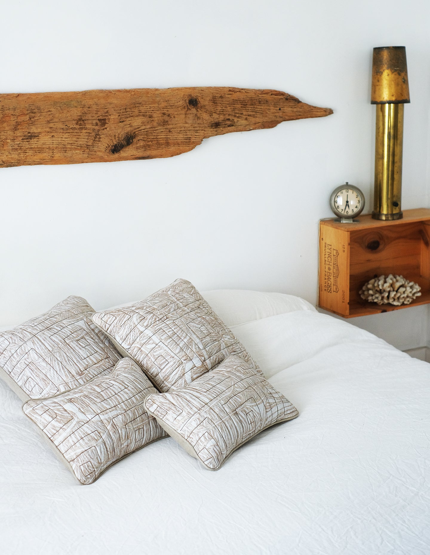 Serene Maximalism Quilted Lumbar Decorative Pillow