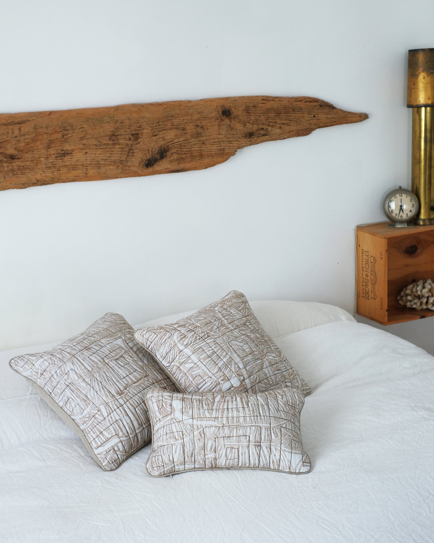 Serene Maximalism Quilted Decorative Pillow