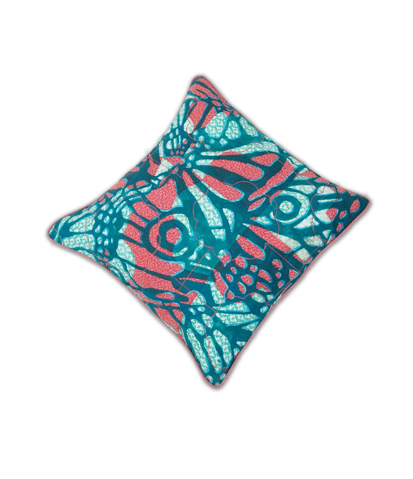 Surrealism in Flight Quilted Decorative Pillow
