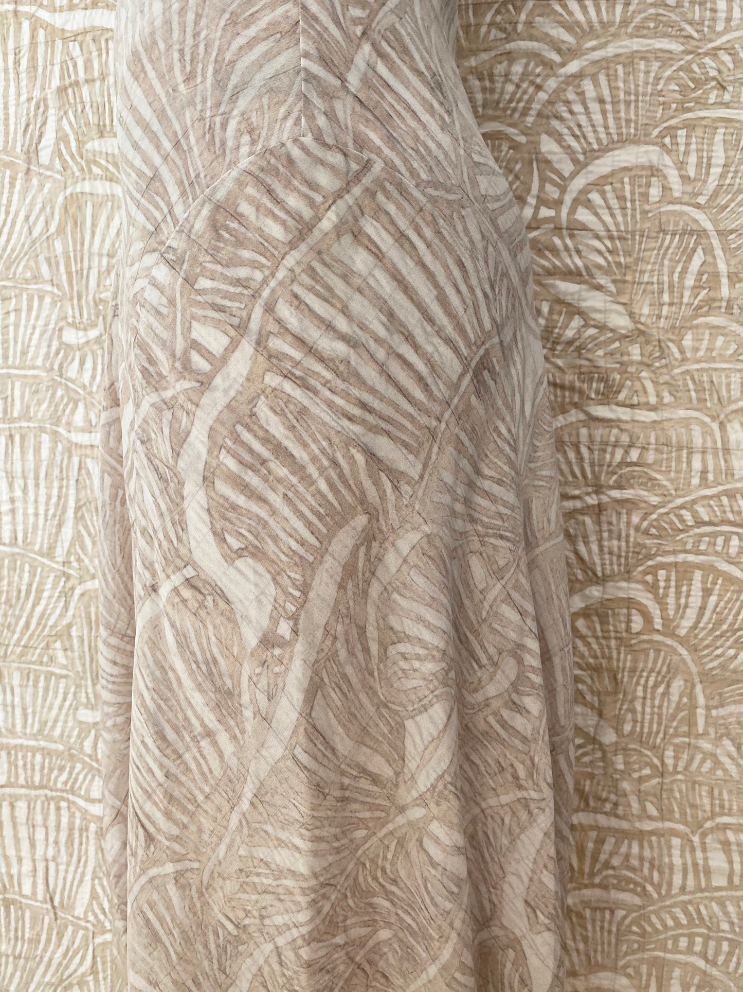 Serene Maximalism Patchworked Pieced Silk Dress