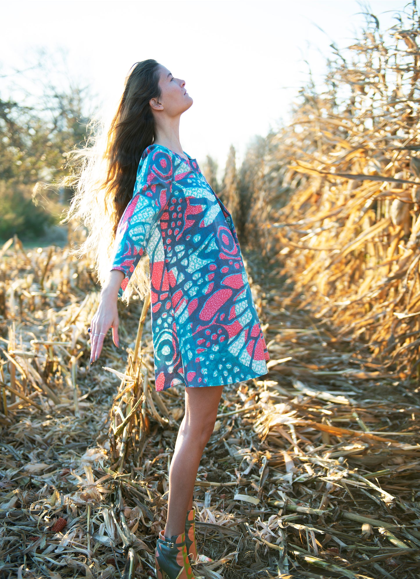 Surrealism in Flight Mod Wing Dress