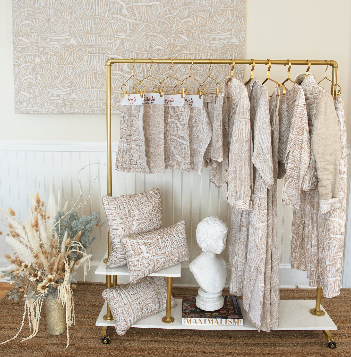 Serene Maximalism Cotton Gause Double Cloth