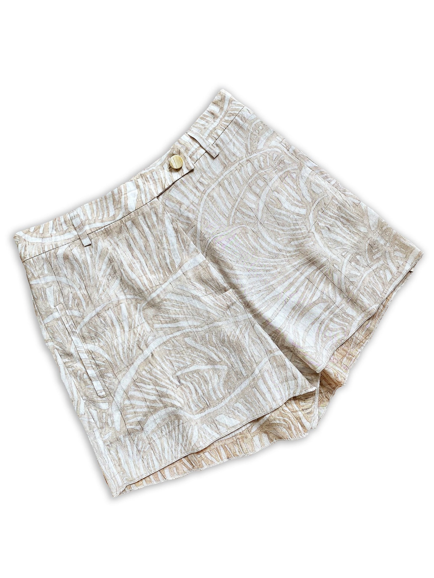 Serene Maximalism Draped Silk Shorts