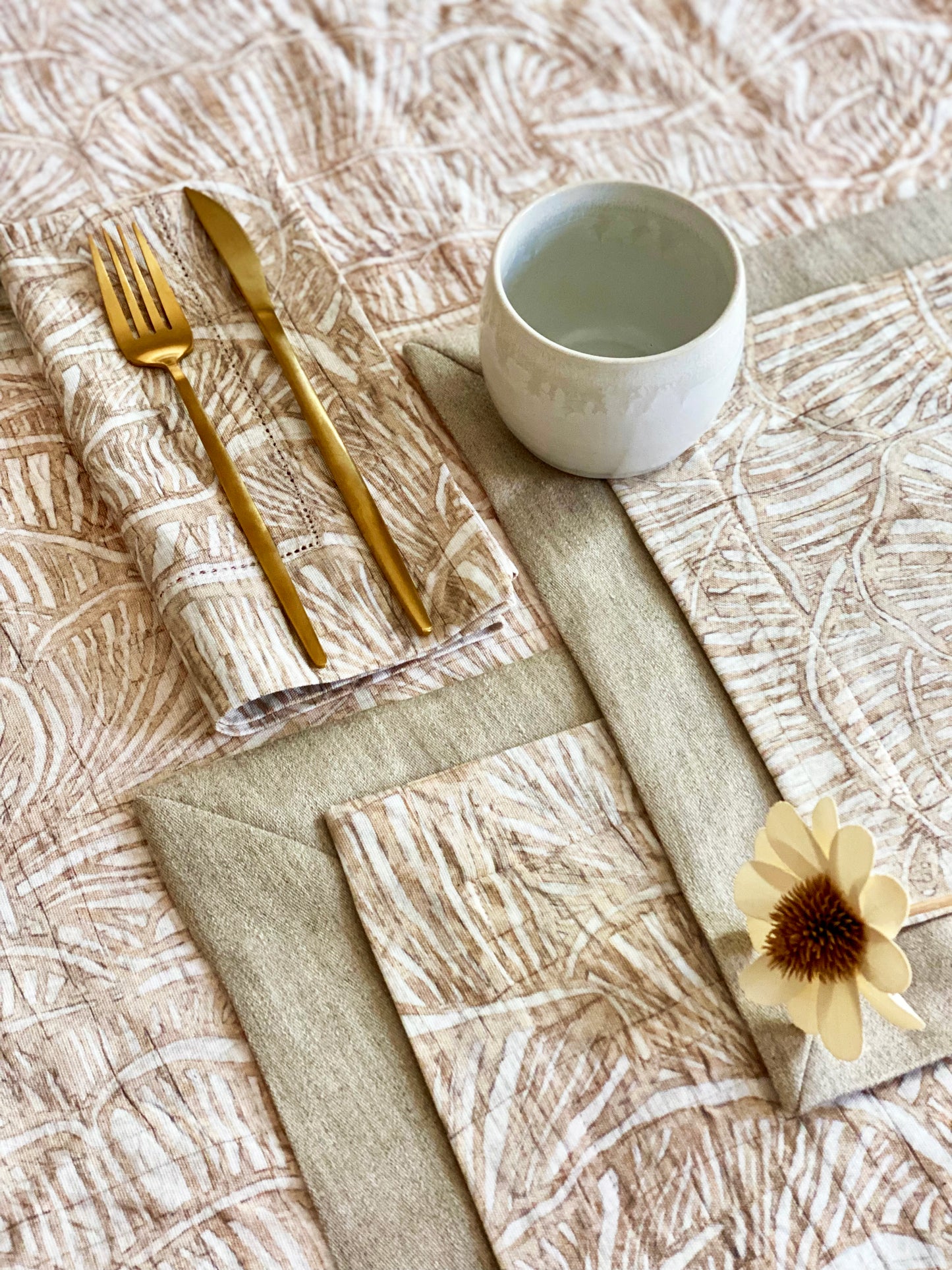Serene Maximalism Hem-Stitch Napkin