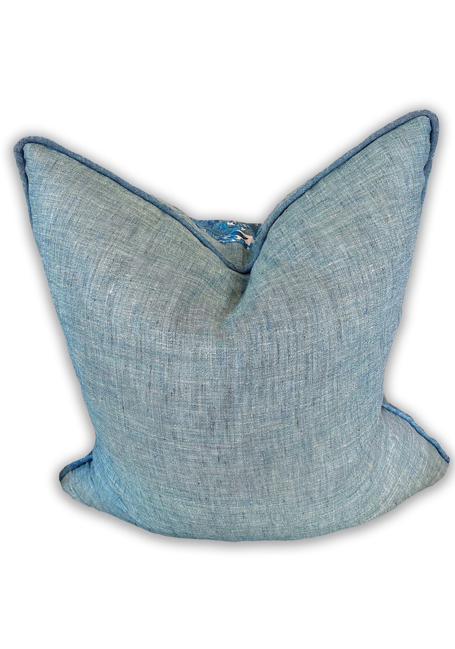Whimsi Small Scale Silk Applique Decorative Pillow