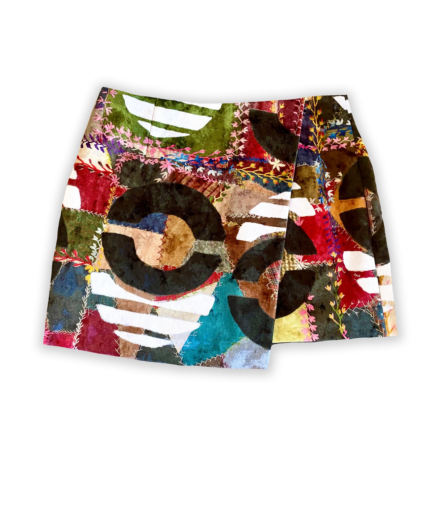 Circumvent the Traditional Angle Mod Velvet Mini Skirt