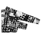 Urban Cross-Over Dolman Sleeve Blouse Black & White