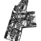 Urban Cross-Over Black & White Pleated Pant