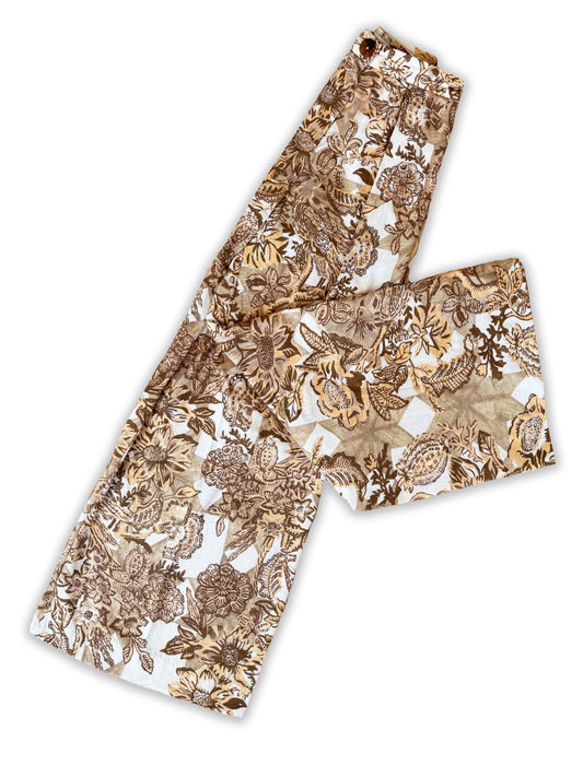 Whimsiculture Camel Sepia Pleated Pant