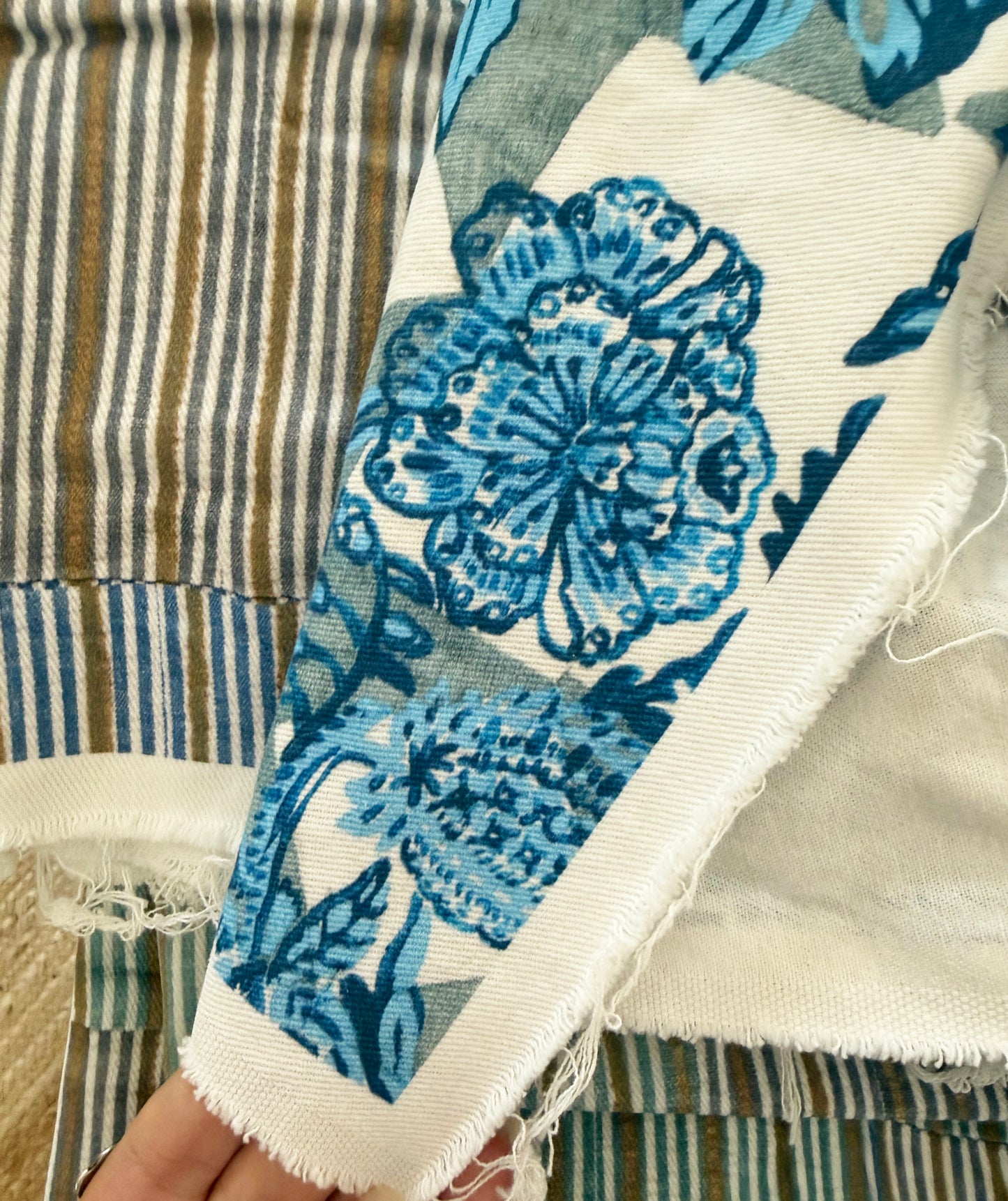 Denim Patternier Jean Short in Whimsiculture Pattern