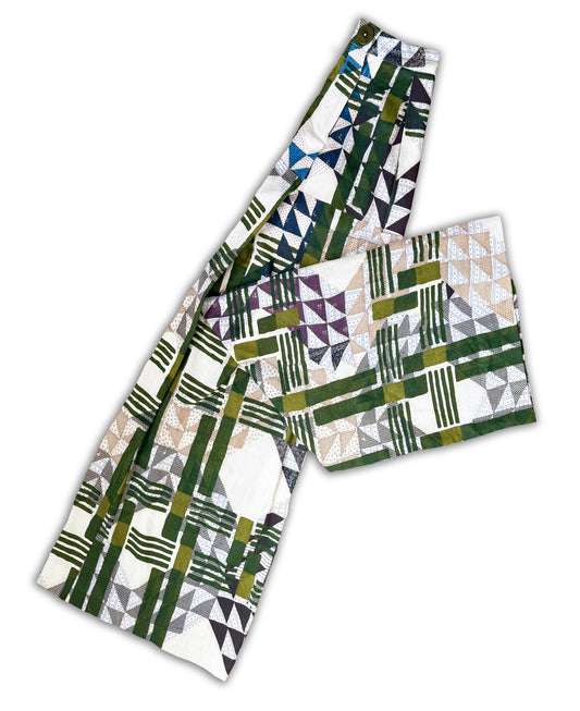 Urban Cross-Over Forest Green Pleated Pant