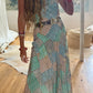 Patternier Ticking Stripe Patchworked Pieced Silk Bias Dress