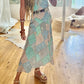 Patternier Ticking Stripe Patchworked Pieced Silk Bias Dress