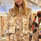 Whimsiculture Camel Sepia Velvet Jacket