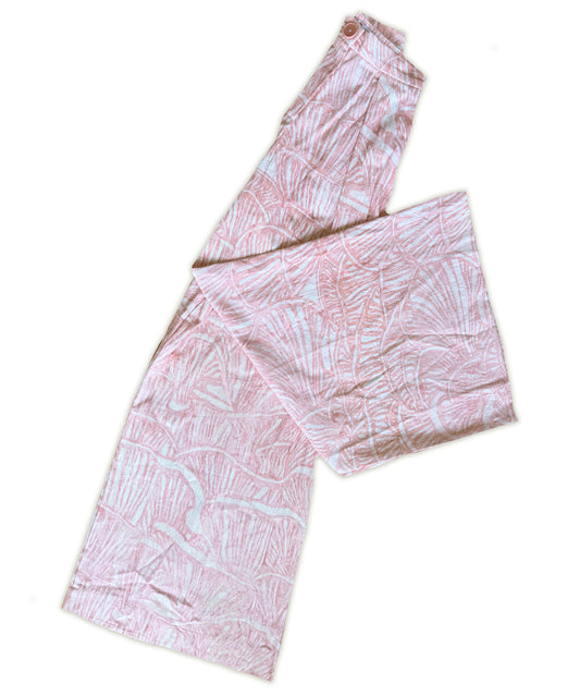 Pearlized Blush Serene Maximalism Pleated Pant