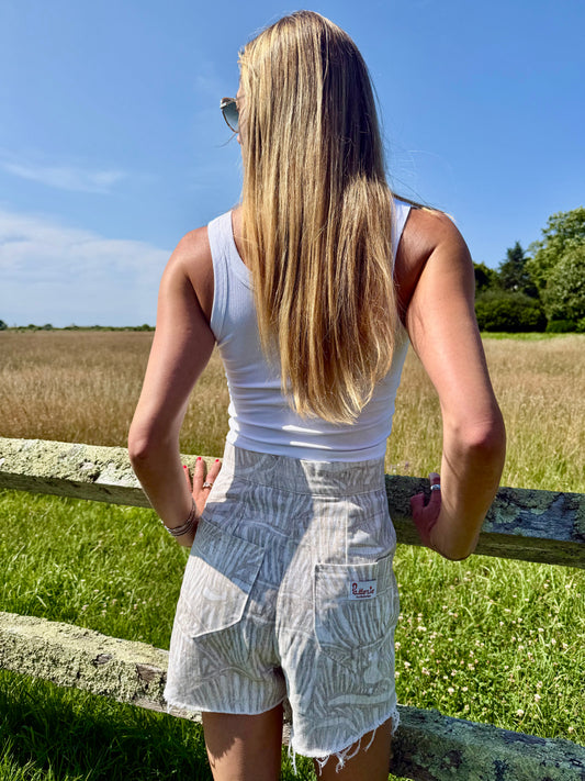 Denim Patternier Jean Short in Serene Maximalism Pattern