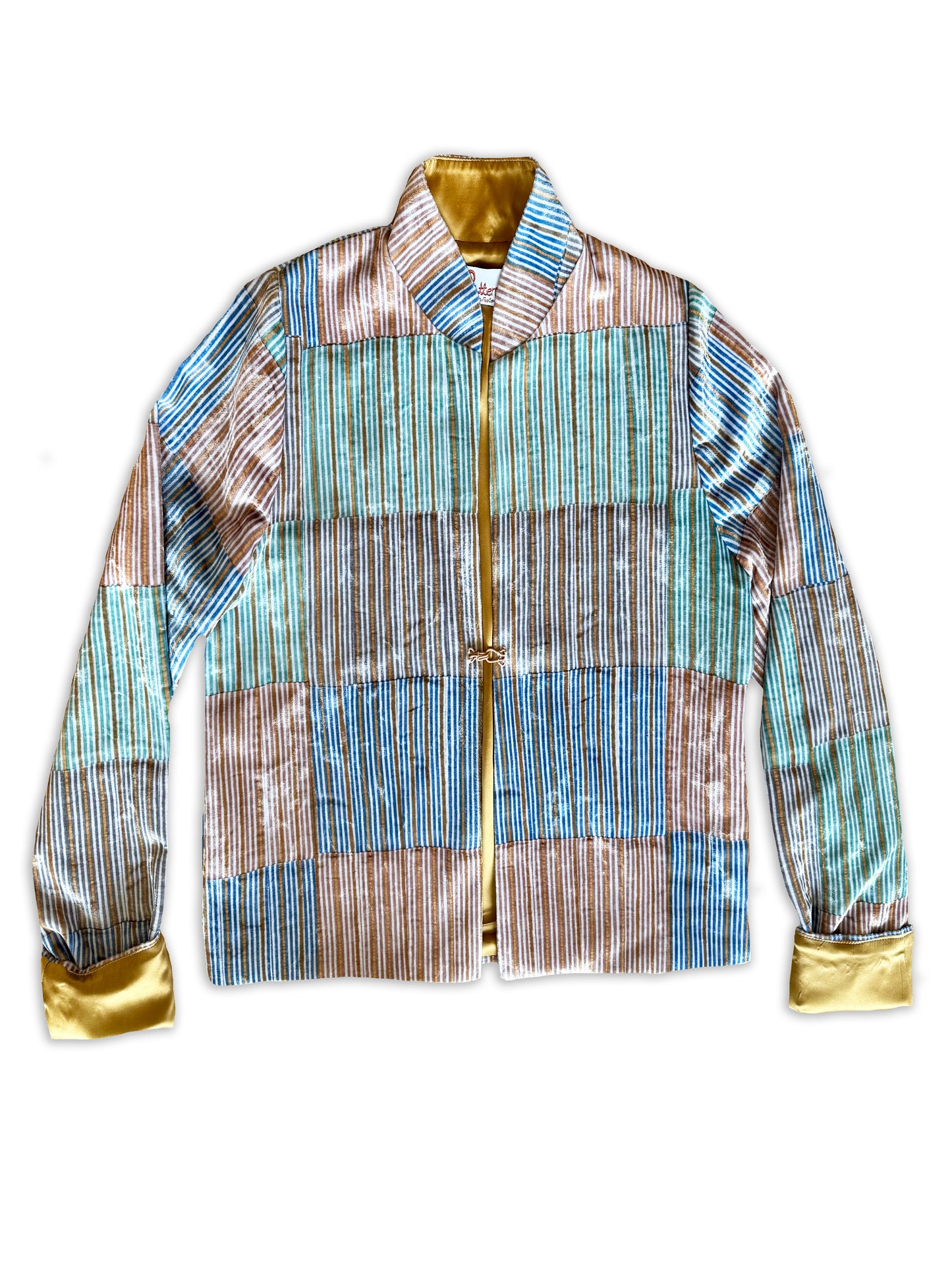 Patternier Ticking Stripe Velvet Jacket