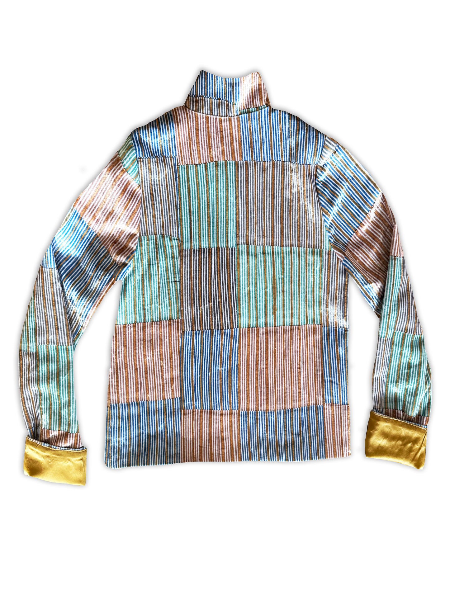 Patternier Ticking Stripe Velvet Jacket