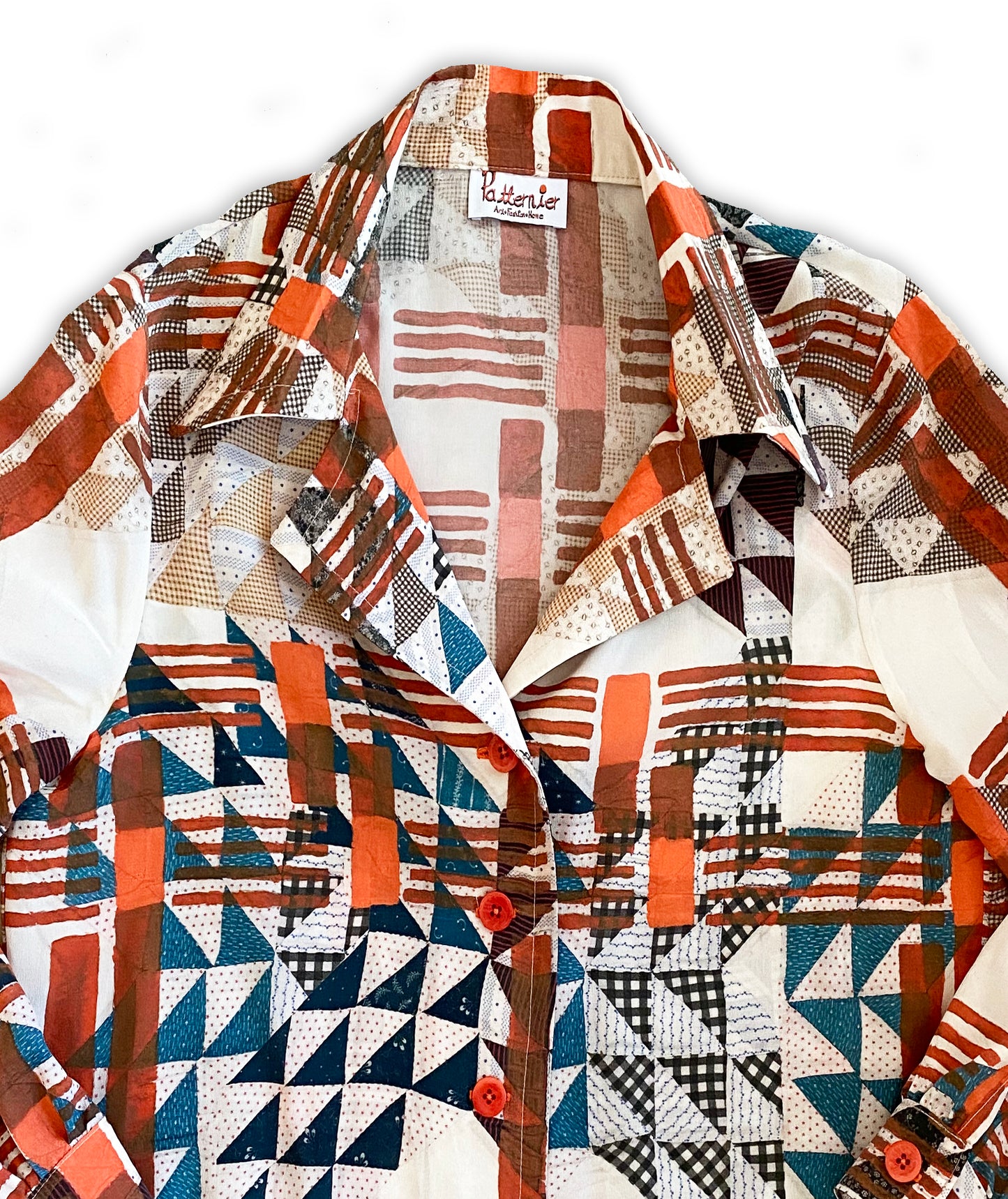 Urban Cross-Over  70's Button Down Blouse