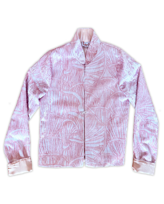 Serene Maximalism Blush Velvet Jacket
