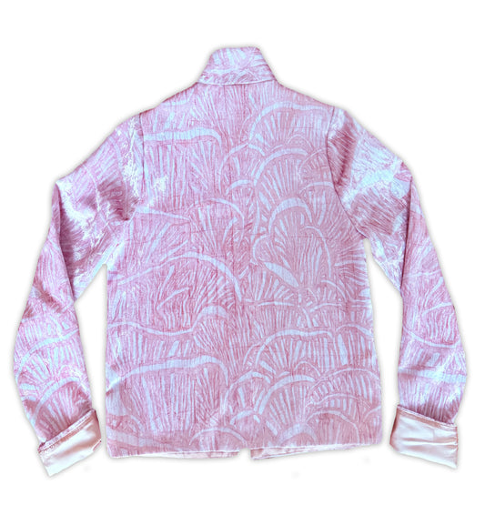 Serene Maximalism Blush Velvet Jacket
