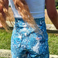 Denim Patternier Jean Short in Whimsiculture Pattern