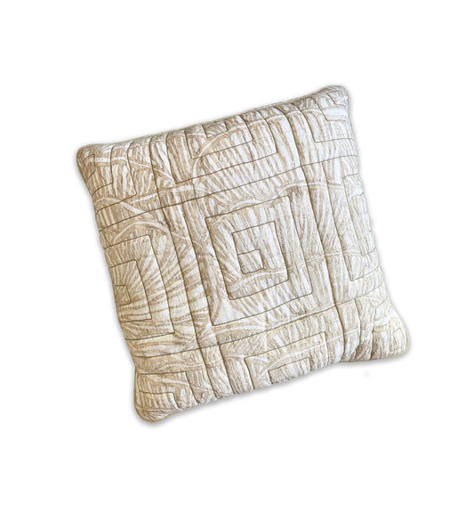 Serene Maximalism Quilted Decorative Pillow