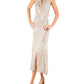 Serene Maximalism Patchworked Pieced Silk Dress