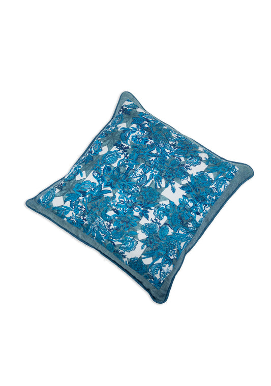 Whimsi Small Scale Silk Applique Decorative Pillow